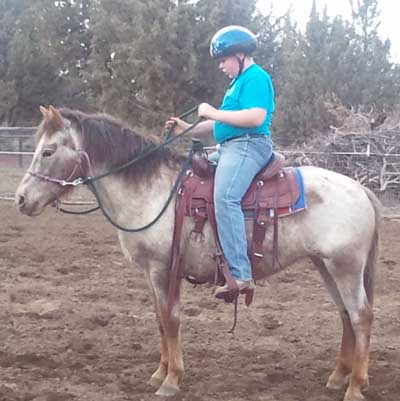 Holly & Caleb mounted 2011